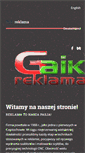 Mobile Screenshot of gaikreklama.pl